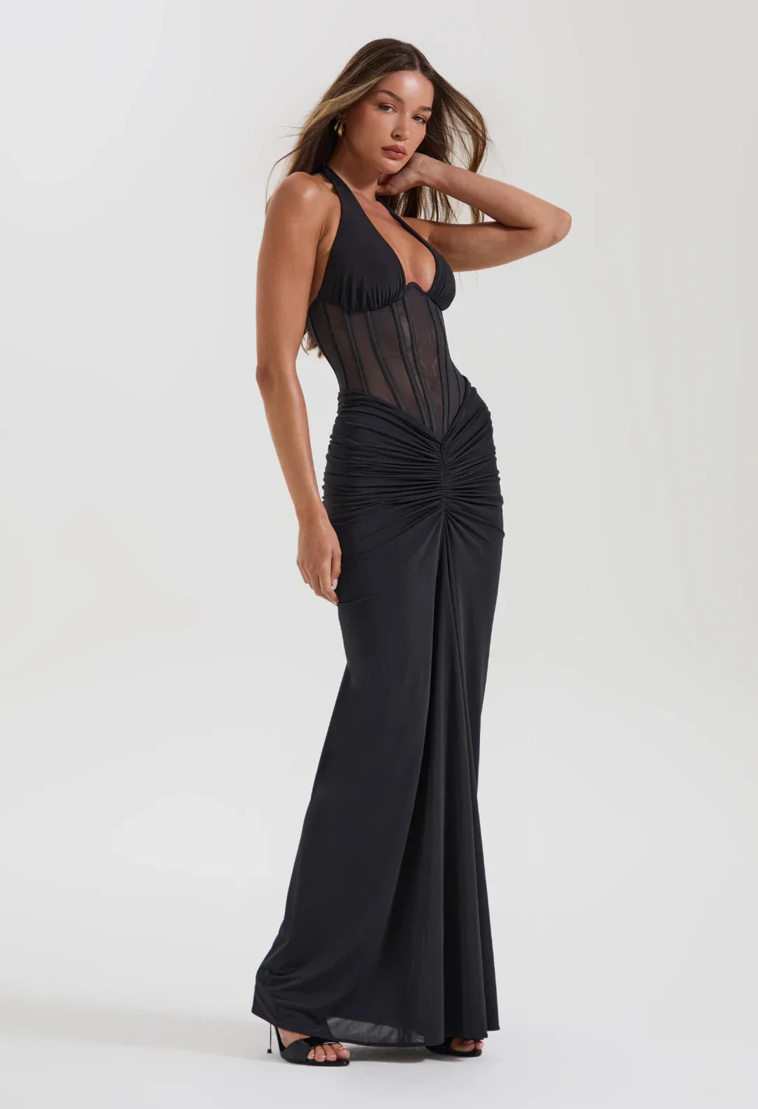 Grace Corseted Set Black SZ XS & M
